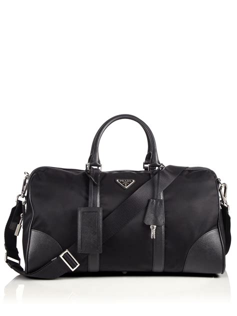 prada leather luggage.